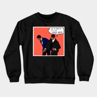 Funny Will Smith Slaps Chris rock Meme - Oscars 2022 Crewneck Sweatshirt